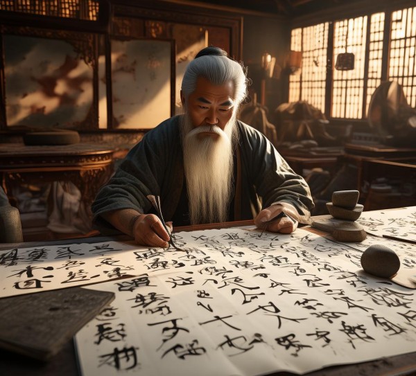 甲骨文书法大师风采与作品鉴赏集