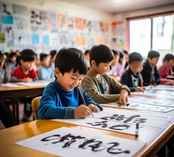 四年级校园书法之旅，墨香四溢的青春足迹