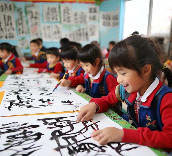童真笔尖下的艺术——小学生动态书法展