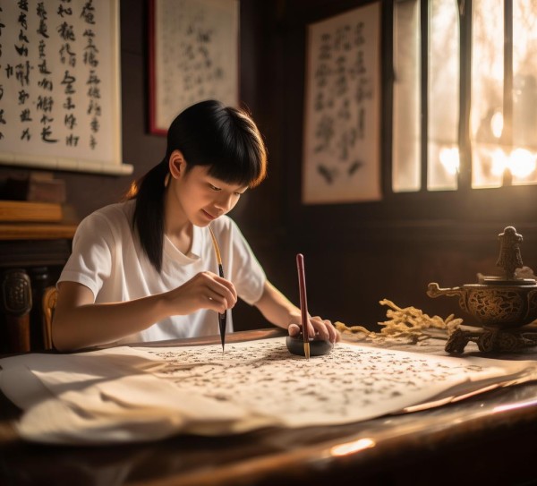 初一毛笔书法入门指南，全面解析书法艺术基础