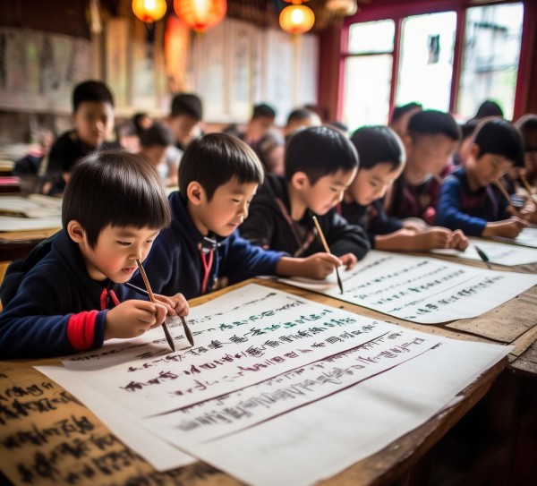 六年级学生书法之旅，墨香点缀美好时光