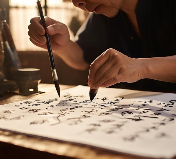 挥毫生韵，书法中的动态美与神韵展现